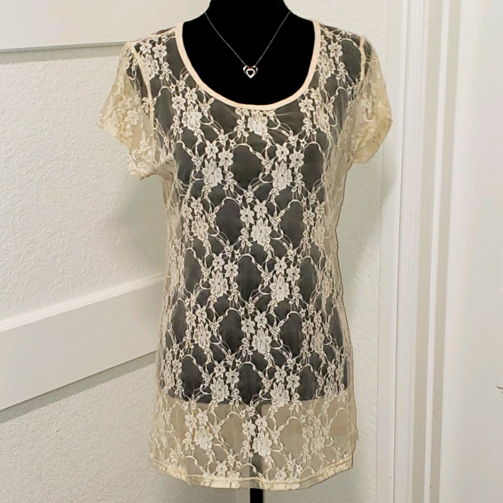 Sheer Lace Top
